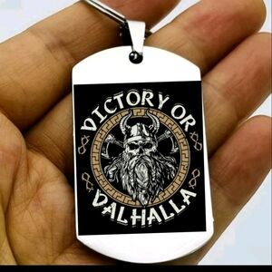 Viking Warrior Art Victory Hot Keychaon Stainless Steel